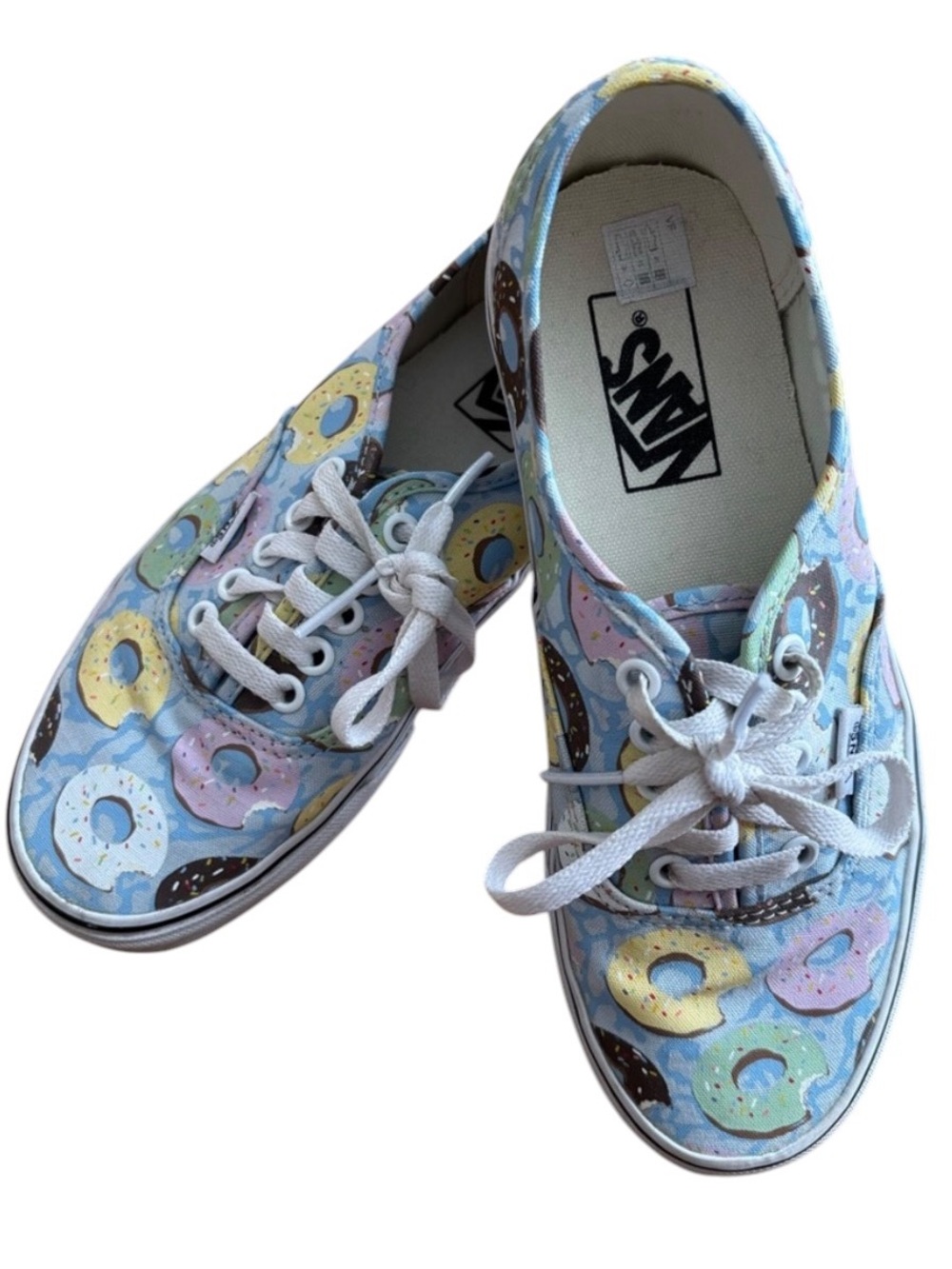 Vans Doughnut Canvas Low Top Lace Up Shoe, Women 8, Men 6.5